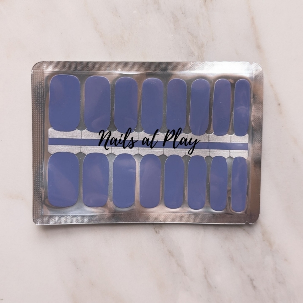 5 for $15 Nail Wraps- A Shade of Periwinkle
